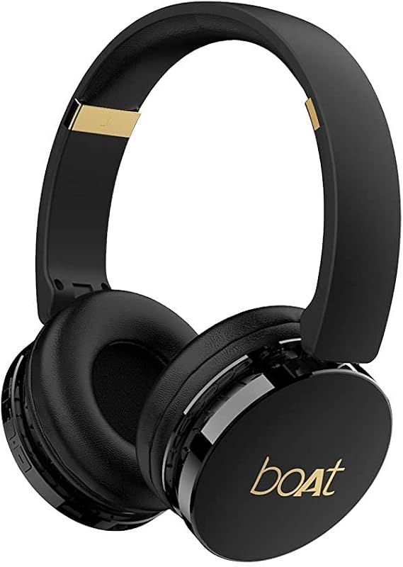 (Renewed) boAt Rockerz 370 5.0 Bluetooth Wireless Over Ear Headphones With Mic, Immersive Audio, Lightweight Ergonomic Des...