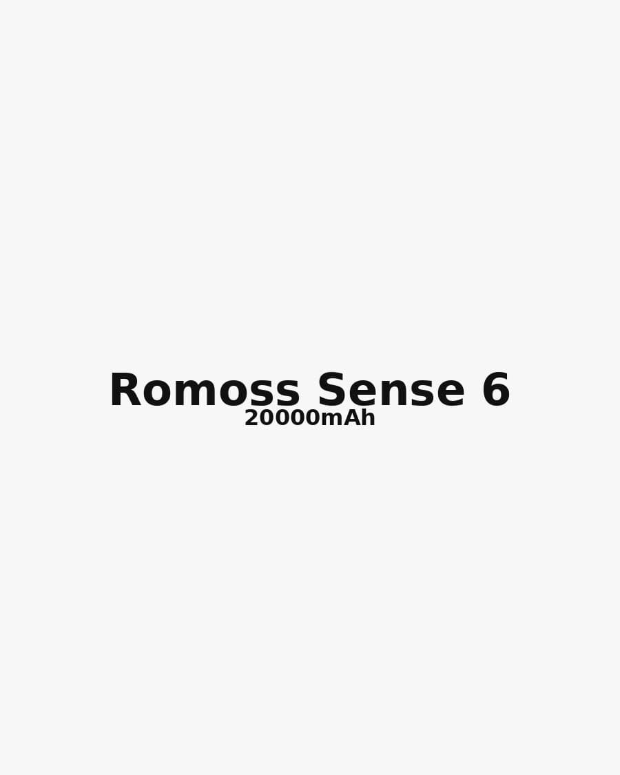 Romoss Sense 6 Power Bank 20000mAh