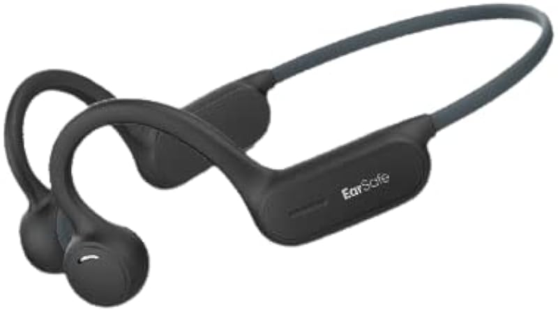 ng EarSafe Open Ear Bluetooth Wireless Headphones with Mic (Black)