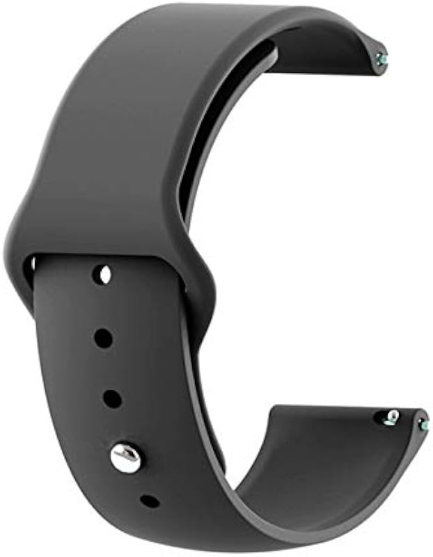 PUNVIT New Edition Silicone Strap for Noise Colorfit Pro 2 [Only Not for Any Other Models, Black]