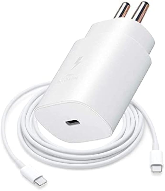 Original 25W Charger Super Fast Charger for Samsung M51/M42/F23 5G/M53 5G/M52 5G/M33|Type C to C | Travelling Charger (Ada...