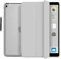 ProElite Smart Flip Case Cover for Apple iPad 10.2" 9th Gen (2021) / 8th Gen / 7th Gen with Stylus Pen, Grey