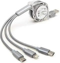 GO SHOPS USB Cable Multi Pins Charging Cables 3 in 1 Magnet Head Data Cable Supported with All iOS, Android & Other Devices