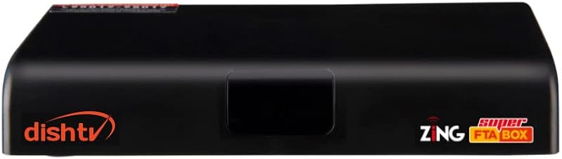Dish TV Free to Air DTH Connection (Hindi), Zing Super FTA Set Top Box with 200+ Channels & Services. No Recharge for 2 Ye...