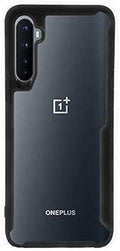 Amazon Brand - Solimo Thermoplastic Polyurethane, Plastic Transparent Black Bumper Case, Hard Back and Soft Bumper Cover f...