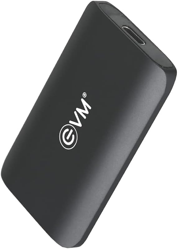 EVM EnSave 512GB Smallest Portable External SSD with 3D NAND Flash Technology Speed of 550/R 500/W MB/s IP55 Rated- Compat...