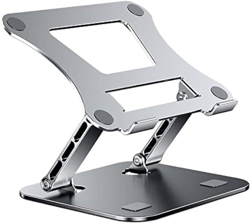 Dyazo Solid Height and Angle Adjustable Tabletop Laptop Riser/Laptop Stand for Desk Compatible for Mac Book, Laptops, Note...