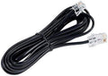 RJ11 Telephone Line Wire Patch Cable Compatible for Landline, Telephone (Black) (5 Meters)