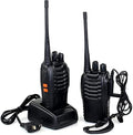 Maizic Walkie Talkie UHF Emergency Alarm, Flash Light, Long Range Communication (Black)