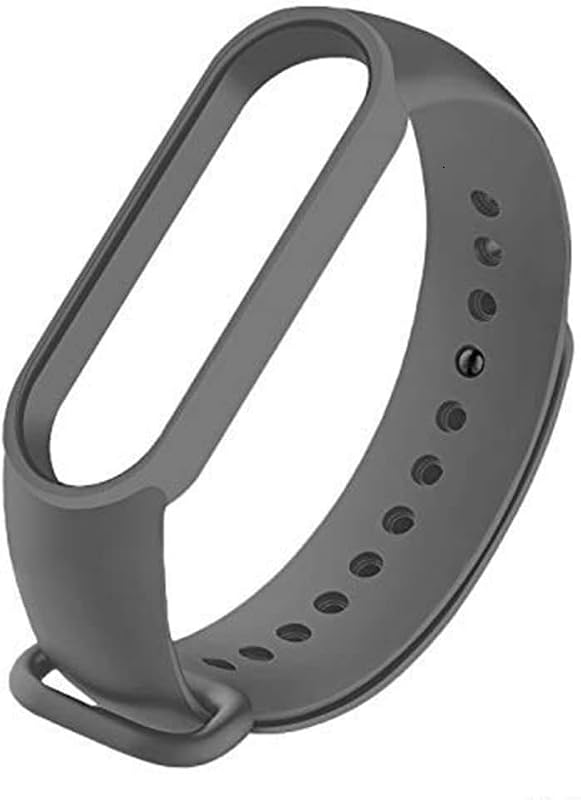 INEFABLE Mi Band 5 and 6 Strap Original Band Strap M5/M6 - Pack of 1 - Dark Grey - (Device Not Included - Not Compatible w...
