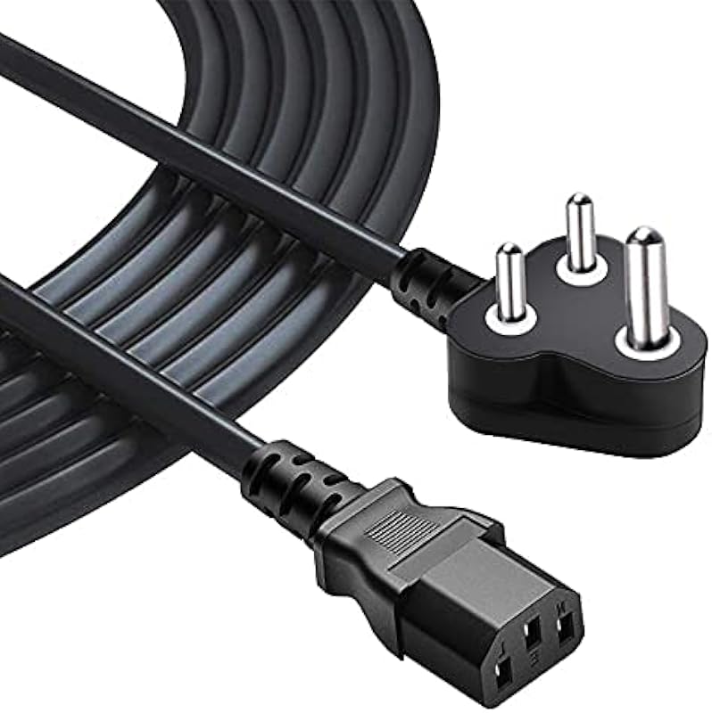 FEDUS 3M Computer Power Cable Cord for Desktops PC and Printers/Monitor SMPS Power Cable IEC Mains Power Cable Black