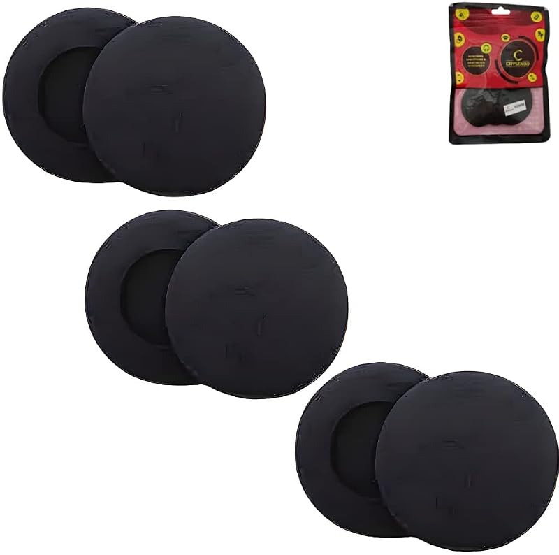 Crysendo Ear Muffs Headphone Cushion (50mm / 5cm) 6Pcs 5mm Thick Replacement Earpads for Headphone Sponge Cover | High-Den...