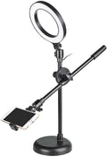 Techzere Overhead Shooting Tripod with 16 cm USB LED Ring Light & Mobile Holder