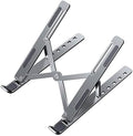 Dyazo Zigzag Height Adjustable Ventilated Aluminium Tabletop Laptop Stand with 6 Angles Multi-Angle Compatible for MacBook...