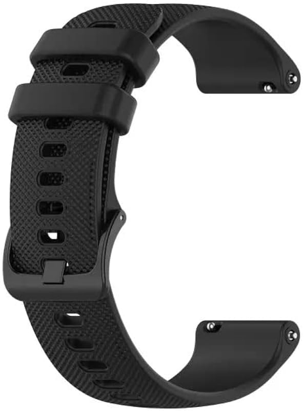 HUMBLE Soft Silicone 19mm Smartwatch Dotted Strap Metal Buckle Compatible with Noise Colorfit Pro 2/Oxy/Pulse/Beat, Boat S...