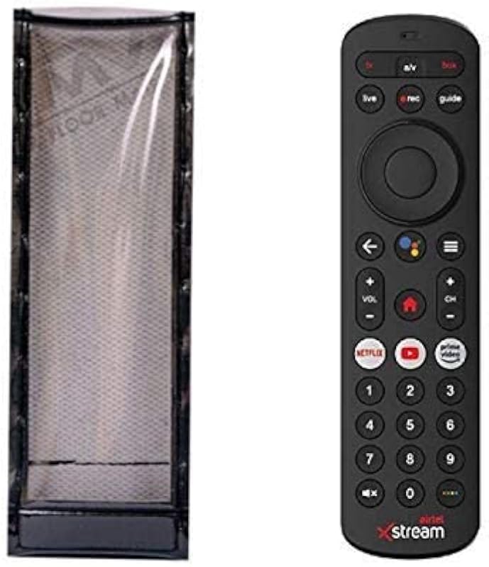 LUNAGARIYA®, Protective Case for Airtel Xstream settop Box Remote Remote Control Pouch Cover Holder PU Leather Cover Holde...