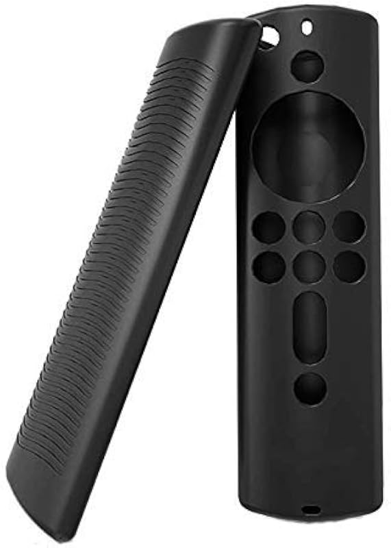 Brain Freezer Silicone Cover/Case for Fire TV 4K/Fire TV /Compatible with All 2nd Gen Alexa Voice Remote Control Black (Re...
