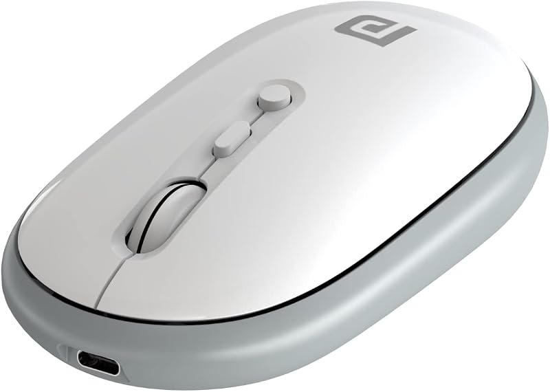Portronics Toad II Wireless Optical Mouse with Dual Connectivity 2.4 Ghz & Bluetooth 5.0, Rechargeable Battery, Adjustable...