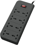 Belkin Essential Series 8-Socket Surge Protector Universal Socket with 6.5ft Heavy Duty Cable (Grey)