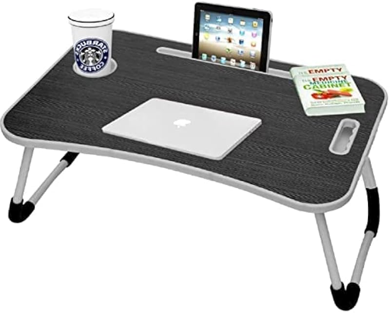 PITARA Multi-Purpose Laptop Table| Study Table| Bed Table| Writing Desk| Laptop Workbench with tab, Mobile, Foldable and P...