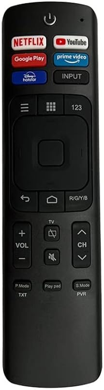 7SEVEN® Compatible Vu Smart Tv Remote Control Suitable for Original 4K Android LED Ultra HD UHD Vu Tv Remote with Non Voic...