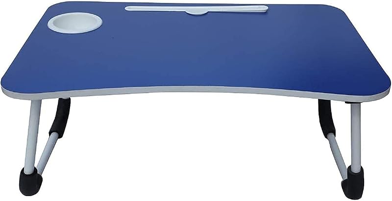 GREEVA Smart Multipurpose Foldable Laptop Table with Cup Holder, Study Table, Bed Table, Breakfast Table, Foldable and Por...