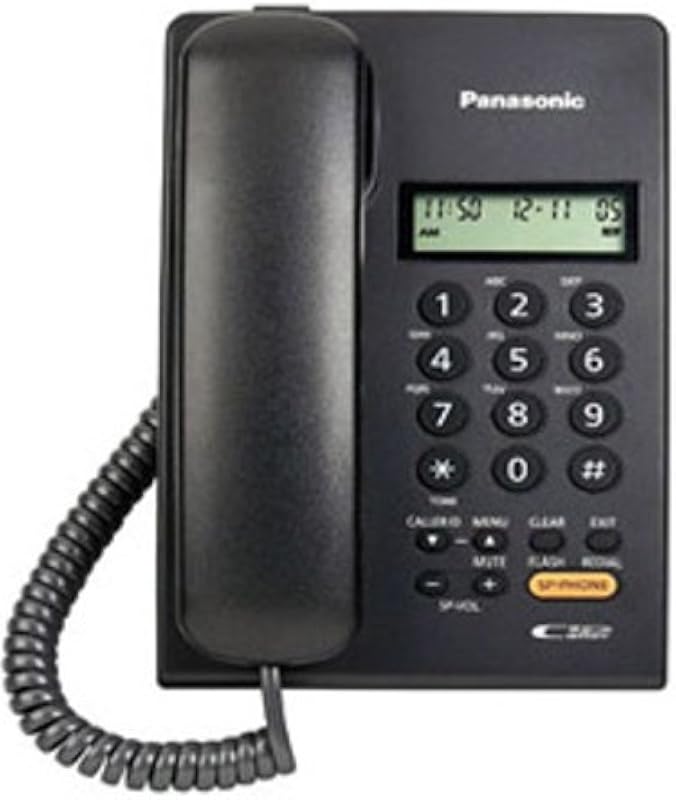 Panasonic Corded Telephone, Black