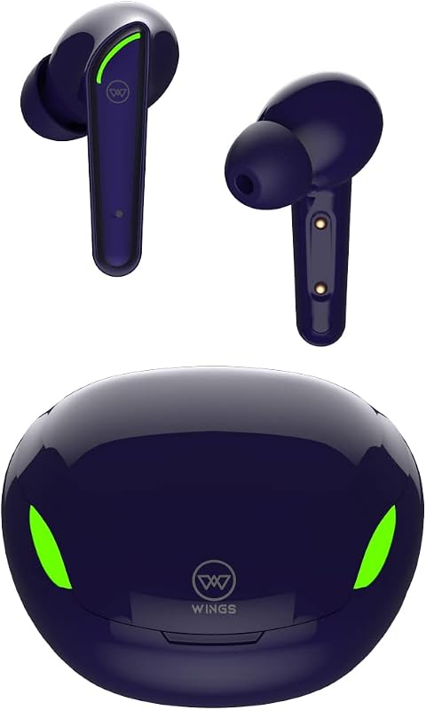 Wings Phantom 250 Wireless Earbuds, with 30 Hours Playtime, Bullet Charge, 40ms Low Latency, Bluetooth 5.2, 13mm Drivers, ...