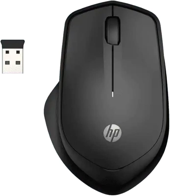 HP 280 USB Wireless Mouse, 2.4GHz Connection, Ergonomically Designed Mouse That Provides All-Day Comfort with Upto 18 Mont...