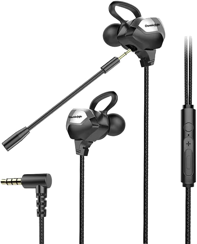 Cosmic Byte CB-EP-06 in-Ear Earphones with Inbuilt and Detachable Dual Microphone, Lightweight, Hi-Fidelity Drivers (Blac...