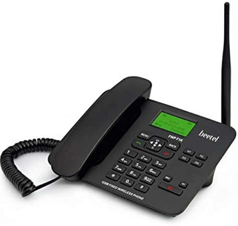 Beetel F1K GSM Fixed Wireless Phone, Support Quad band 2G,LCD Display,Speed Dial,Two way Speaker phone & Adjustable Volum...