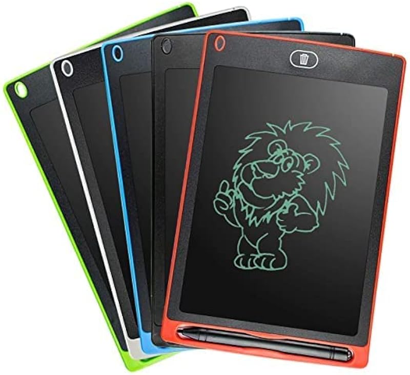 SoundTech LCD Writing Tablet for Kids Writing pad for Study, Drawing Tablet, Slate Board, 8.5 inch/21.5 cm - E-Note Pad, R...