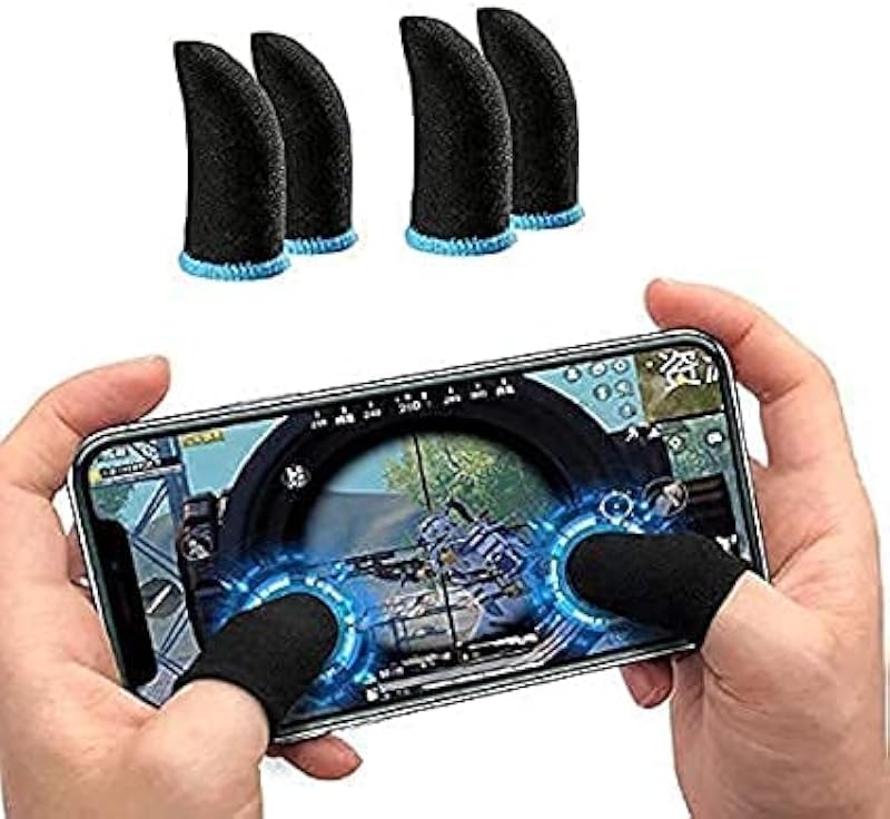 DEVCOMM Finger (Pack of 6 pieces) Sleeves PUBG Finger For Mobile Game Controllers Anti Sweat Breathable Professional Touch...