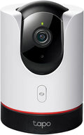 TP-Link Tapo C225 4MP 2K QHD 1440p Pan/Tilt WiFi SecuritySmart AI Camera, Indoor CCTV, Starlight Sensor, Night Vision, Ale...