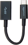 Amazon Basics USB Type C to USB 3.1 Gen1 Type-A Female Lightning Adapter (OTG) - Black