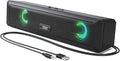uhuru Computer Speaker, UGS-02 Gaming Speaker for PC, TV, Desktop and Laptop, USB Mini Soundbar with RGB Light, Volume Con...