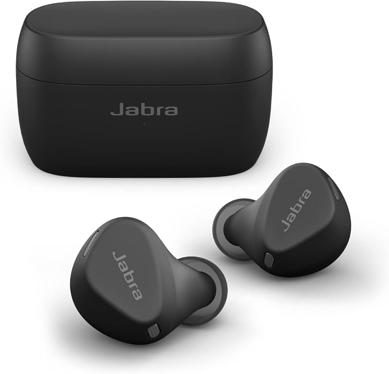 Jabra Elite 4 Active in-Ear Bluetooth Earbuds - True Wireless Ear Buds with Secure Active Fit, 4 Built-in Microphones, Act...