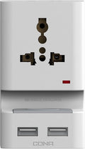 Cona Standy Multiplug 3+2 with USB - (White) - (Material -PC) - Unit 1 No