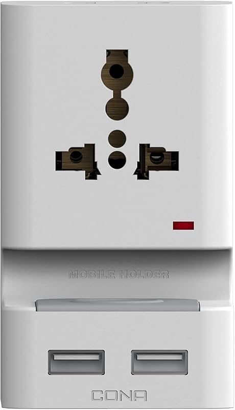 Cona Standy Multiplug 3+2 with USB - (White) - (Material -PC) - Unit 1 No