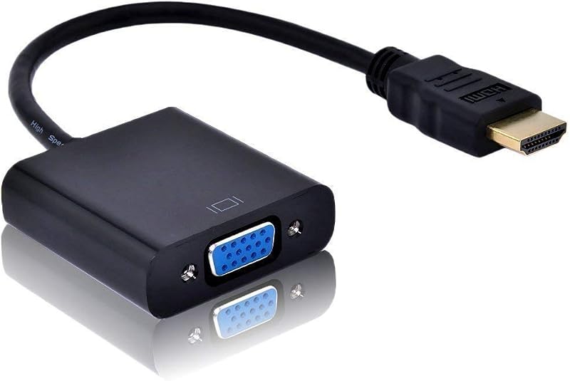 LS LAPSTER Quality Assured HDMI to VGA Adapter Cable 1080P for Projector, Computer, Laptop, TV, Projectors & TV