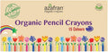 Azafran Non-toxic Plant-based Pencil Crayons(15 Colours), Clinically tested to be Baby Safe, Hypoallergenic, Food Grade Co...