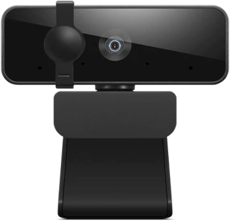 Lenovo FHD Webcam with Full Stereo Dual Built-in mics | FHD 1080P 2.1 Megapixel Digital CMOS Camera |Wide 95 Lens| 360 Rot...