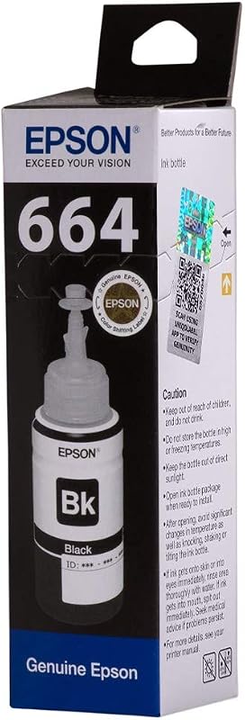 Epson 6641 Black Ink Bottle - 70 ml
