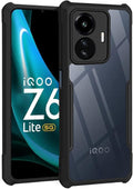 TheGiftKart Shockproof Crystal Clear Back Cover Case for iQOO Z6 Lite 5G | 360 Degree Protection | Protective Design | Tra...