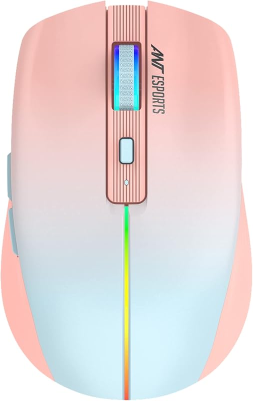 Ant Esports GM400W RGB Wireless Gaming Mouse, Stylish Mouse for Ultimate Gaming, Upto 3200 DPI, 6 Buttons Durable Switche...