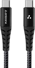 Ambrane Fast 100W Output Cable with Type-C to Type-C for Mobile, Laptop, Macbook & Table Charging, 480mbps Data Sync Spee...