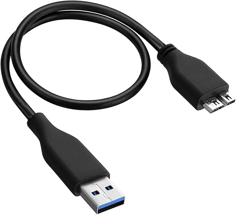 Lapster USB 3.0 A to Micro B SuperSpeed for hard disk cable - short cable