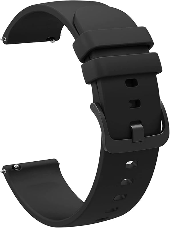 Adlynlife 22mm Smart Watch Straps/Smart Watch Band Compatible for Mi Revolve watch (Black)