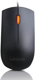 Lenovo 300 Wired Plug & Play USB Mouse, High Resolution 1600 DPI Optical Sensor, 3-Button Design with clickable Scroll Whe...