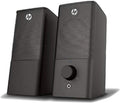 HP DHS-2101 2.0 USB Portable Multimedia Wired Black Speaker with 3.5mm AUX Connectivity, Black